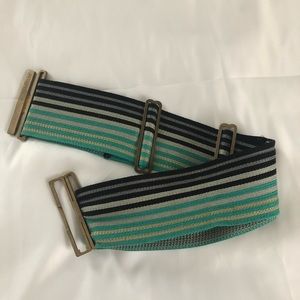 Missoni cloth and brass adjustable belt